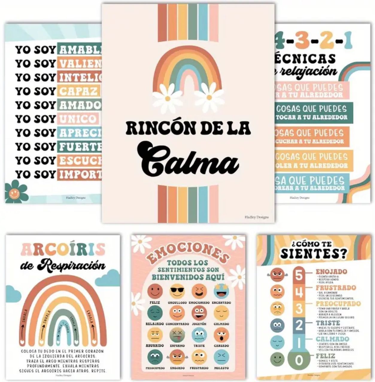 Set de 6 pósters (Rincón de la calma)